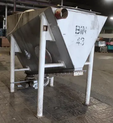 SPC8983  Bin Hopper Silo 96 cu.ft., bulk storage bin, Stainless Steel