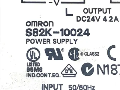 Used Omron Power Supply 24VDC 4.2A 100W 100-240VAC DIN Rail Power Supplies Michigan US | Maverick Industrial Sales #1397993