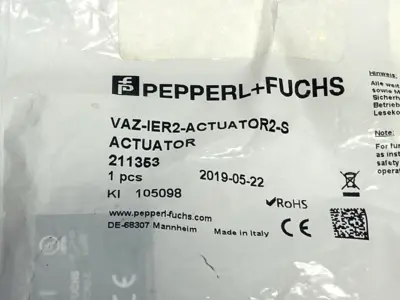 NEW PEPPERL+FUCHS VAZ-IER2-ACTUATOR2-S, 211353