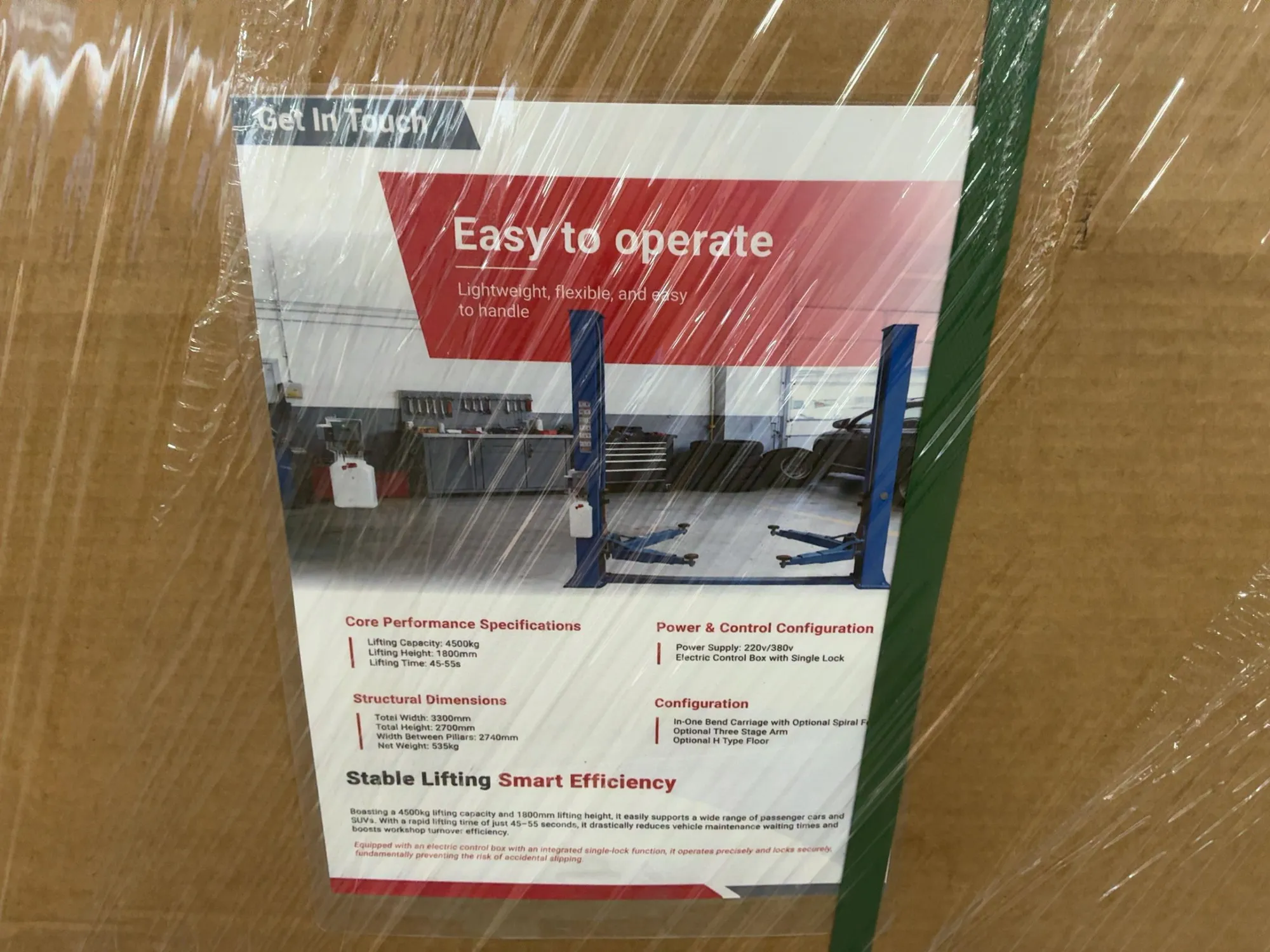 New SDLANCH Model TPL Two Post Lift, 4500 KG Lifting Capacity, 1800mm Lifting Height, 220/380 Volt E...