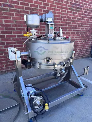 USED ALLEGHENY BRADFORD 174 LITER JACKETED NUTSCHE FILTER / AGITATED DRYER