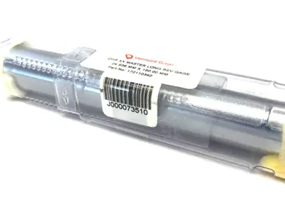 NEW VERMONT GAGE CHR XX REVERSIBLE LONG MASTER GAGE 24.939MM X 150.00MM