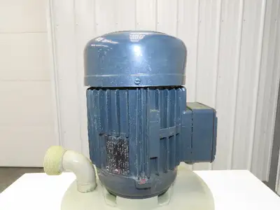 Flux-Geraete Plastic Centrifugal Immersion Pump 1.1kw 3360rpm 230/460V 12" Depth