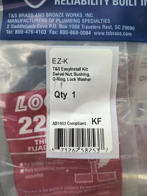 NEW T&S T&S EZ-K