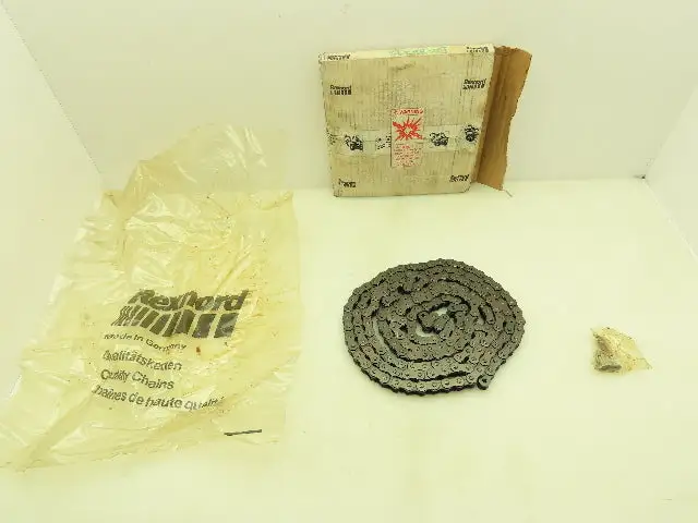 Rexnord 10B-1 Single Strand Steel #50 Riveted Roller Chain 5/8" Pitch 10'