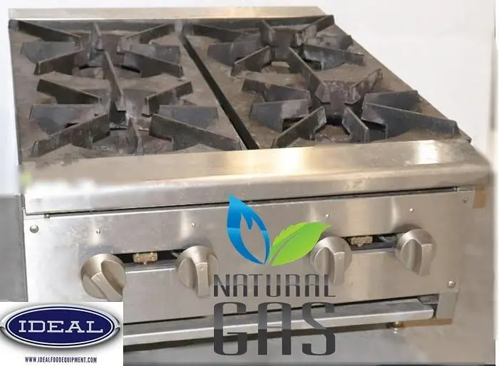 4 burner gas counter top range