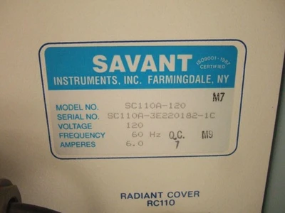 Savant Speed Vac Plus SC110A Centrifuge