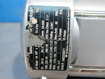 Used SUMITOMO DRIVE TECHNOLOGIES RNYMS011120CAV15 Motors (misc) Ohio US | HGR 24 #926616