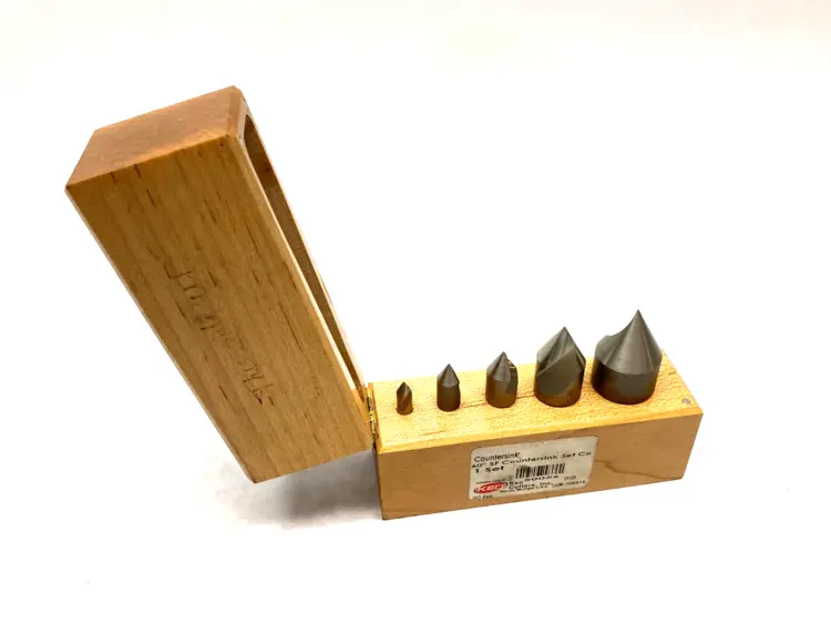 Used KEO STRAIGHT SHANK COUNTERSINK SET, 1/4" TO 1" DIA, 1-FLUTE 5 PCS Misc Industrial Equipment | Maverick Industrial Sales #1102522