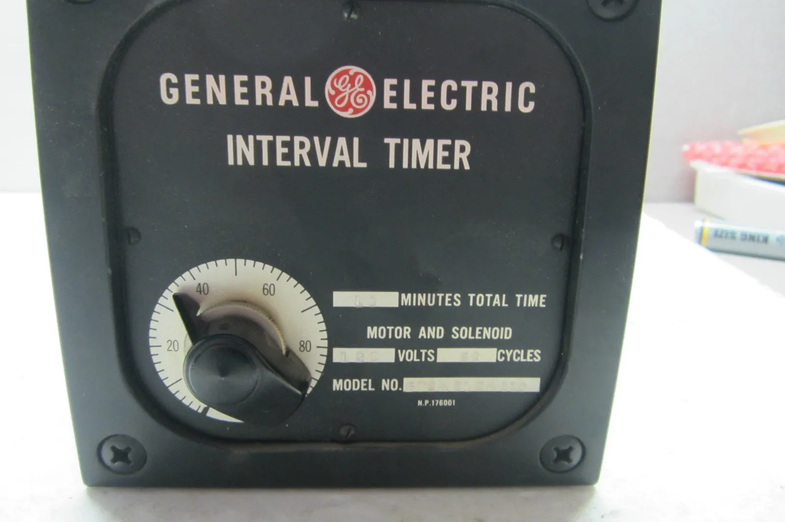 NEW GENERAL ELECTRIC 3TSA21CA110 INTERVAL TIMER 10 MIN. 120V. 60 CYCLES