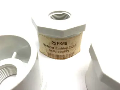USED LASCO REDUCER BUSHING 2 X 3/4" SPIGOT X FNPT 438248 LOT OF 3