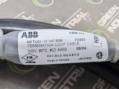 ABB NKTU01-10 infi 90 Termination Loop Cable Assembly 72402 Used