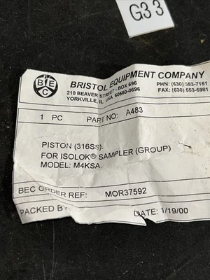 NEW Bristol Equipment Company A483