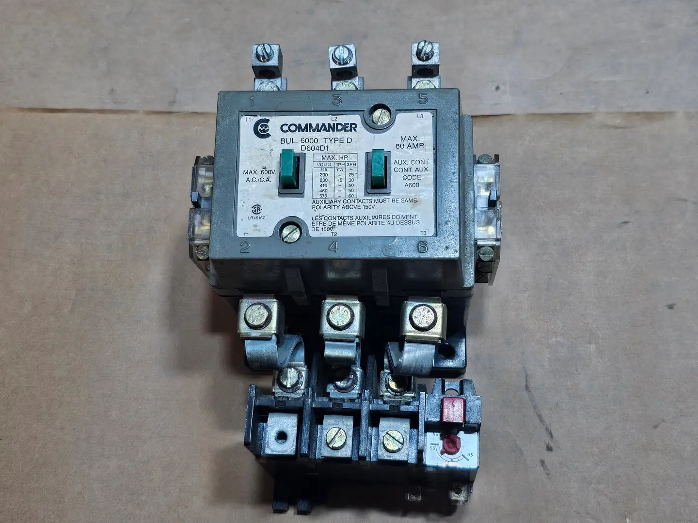 Used COMMANDER D604D1 Switchgears British Columbia CA | Lenmark #1431247