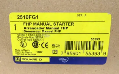 NEW SQUARE D 2510FG1 MANUAL STARTER SER.A