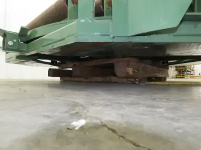 48" Pallet Rotator Transfer Conveyor 360° Swivel Turntable 3.5" Powered Roller