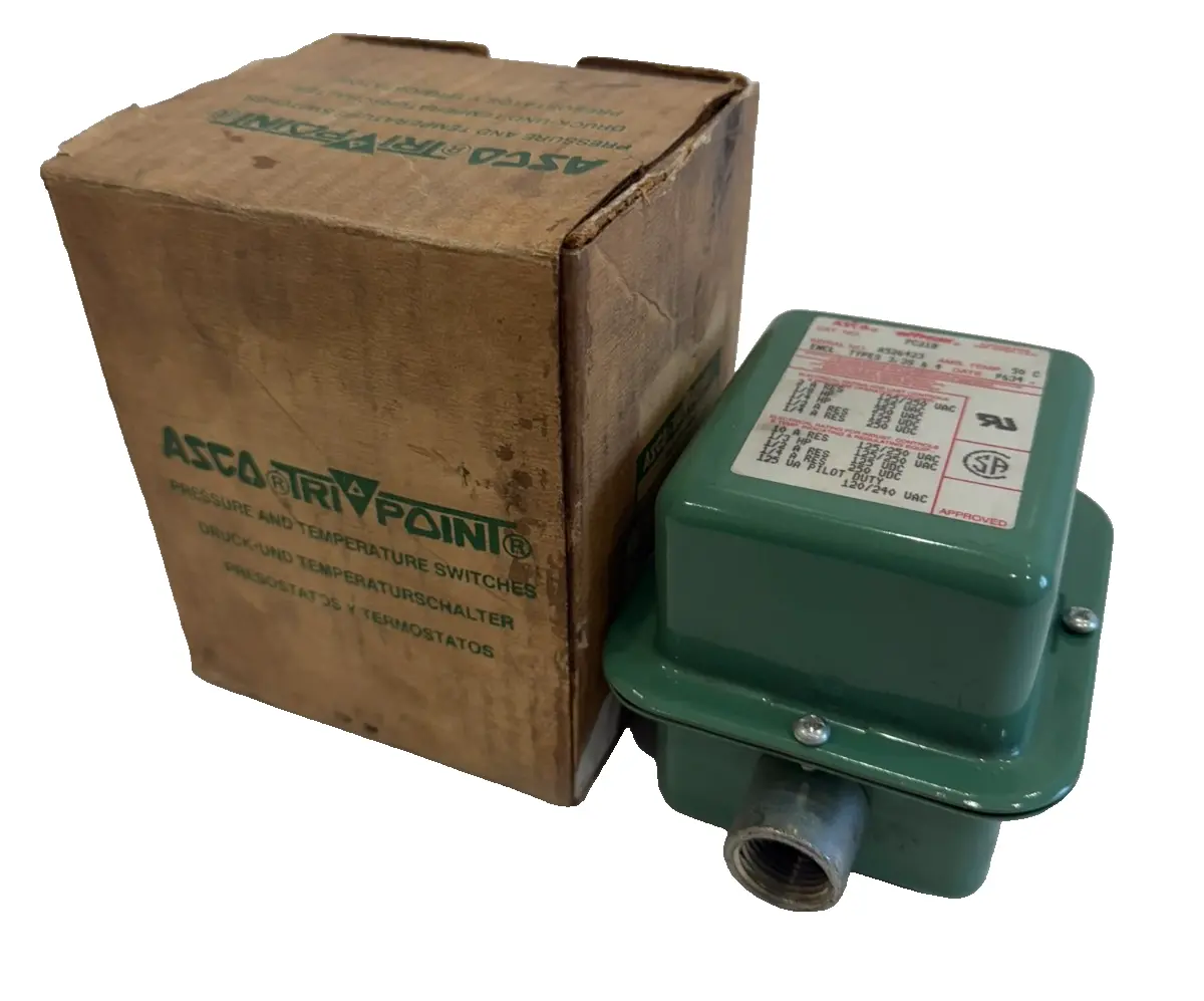 NEW ASCO PC21B PRESSURE TEMP SWITCH 125/250VAC 166891
