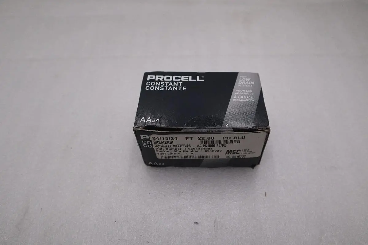 NEW Duracell Procell Battery Alkaline Size AA (Box of 24) STOCK H315A 41333520483