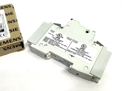 USED SIEMENS MINIATURE CIRCUIT BREAKER 8A 1-POLE C-CHAR.