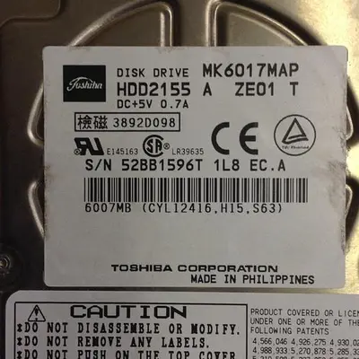 USED TOSHIBA MK6017MAP