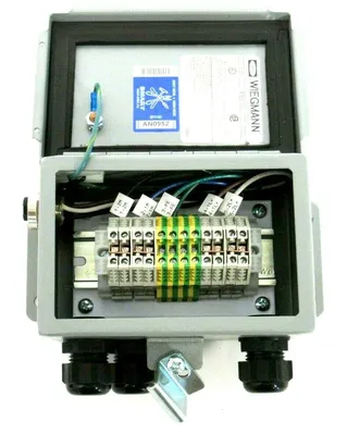 NEW WIEGMANN B060403CH ENCLOSURE W/ TERMINAL BLOCKS