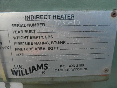 USED J.W. WILLIAMS 2002