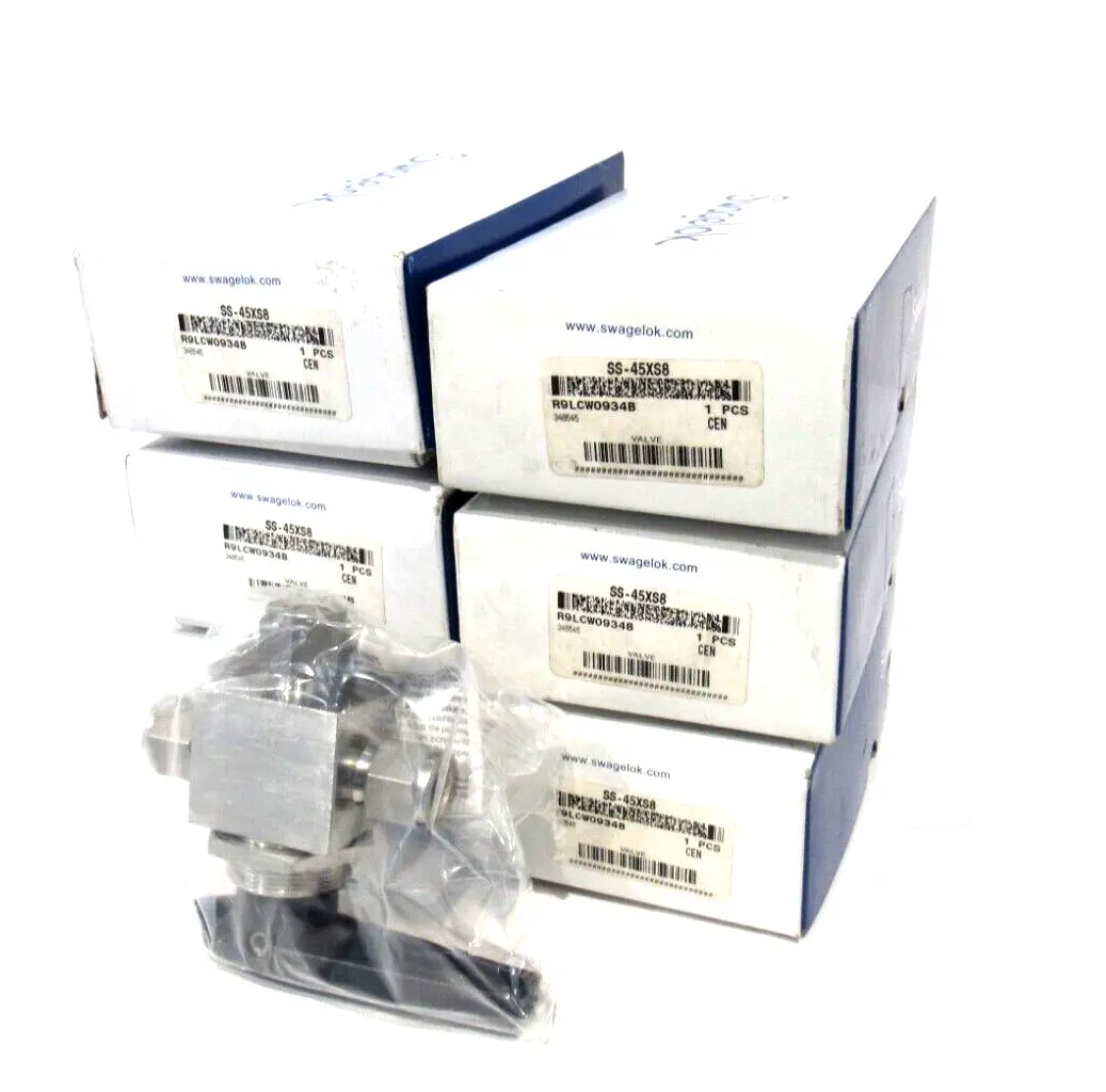 LOT OF 6 NEW SWAGELOK SS-45XS8 BALL VALVE SS45XS8