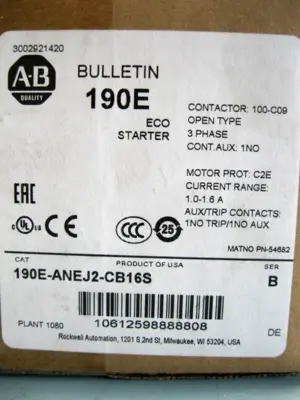 NEW Allen-Bradley 190E-ANEJ2-CB16S