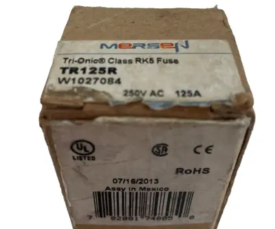 NEW MERSEN TRI-ONIC TR125R FUSE 250V 125AMP