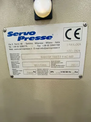 SERVOPRESSE SP Series MISCELLANEOUS | Wheeler Machinery Sales (3)