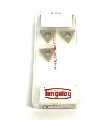 | Tungaloy TCMT16T304-24 T9125 Triangular Turning Insert 6865100 PKG OF 5 - New – Open box