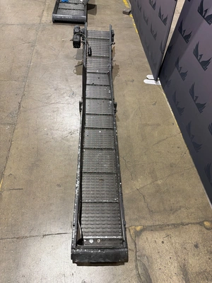 Chip Conveyor with Hinged Steel Belt 138" x 32" x 24" USED
