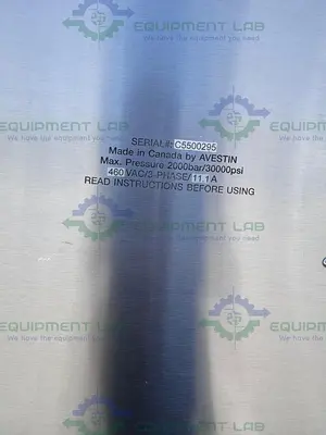 USED AVESTIN EMULSIFLEX C55 HIGH PRESSURE HOMOGENIZER EMULSIFIER 2000 BAR