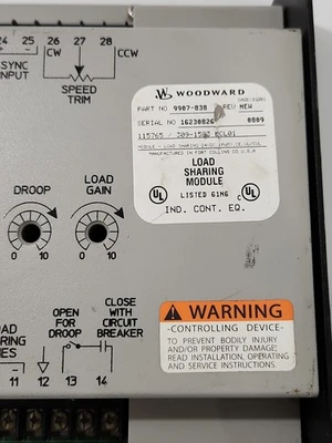 USED Woodward 9907-838