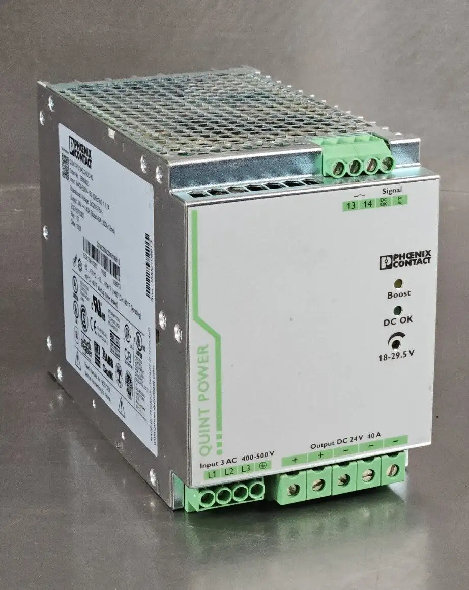 Phoenix Contact QUINT-PS/3AC/24DC/40 Power Supply. 4E-24