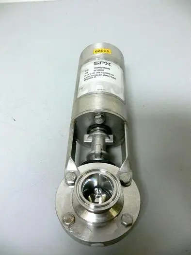 Used SPX M18BP816631TTT SW4D 1.5" S-LINE 74MM AIR TO RAISE STAINLESS STEEL VALVE Valves/Fittings California US | Equipment Lab #485275