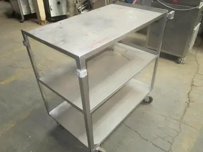 Cart, 20" x 36", 3 Shelves, S/st #S739214