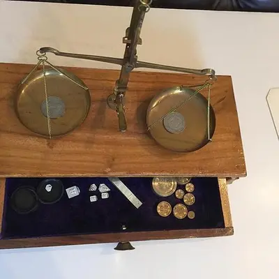 1596-385 Antique Troemner Type Balance Beam Scale
