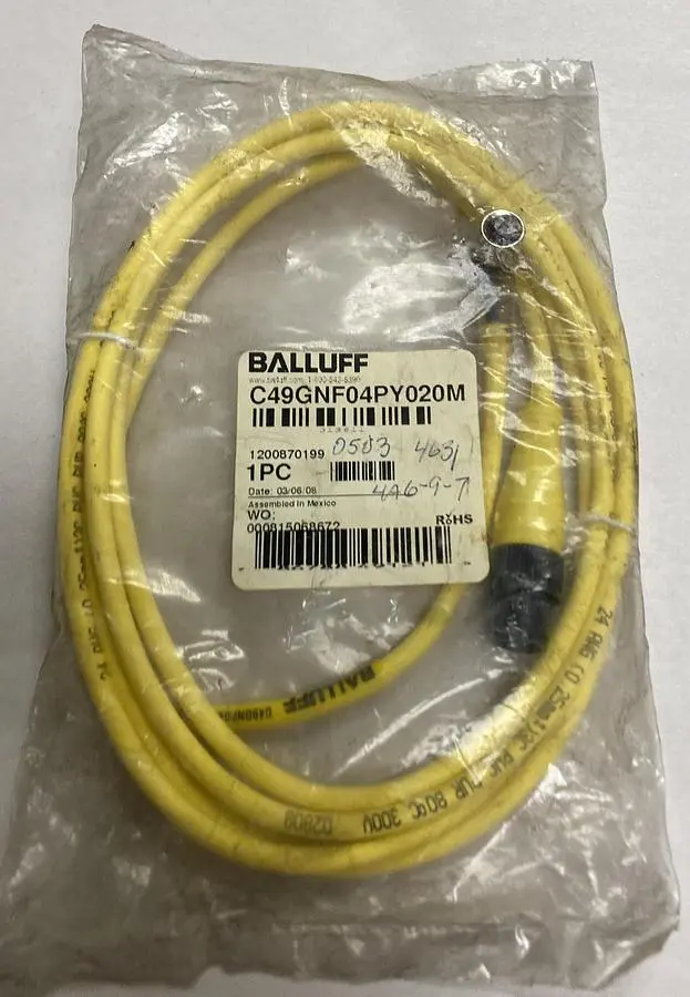New | in-Stock BALLUFF C49GNF04PY020M Miscellaneous Equipment (Electrical & Power) | Surplus Asset Holdings #1189908