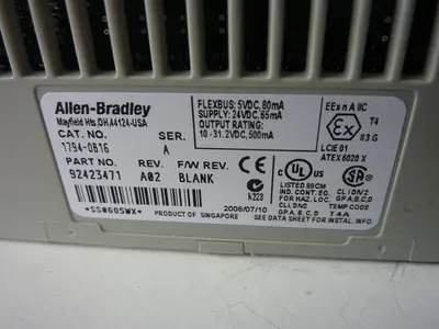 USED ALLEN BRADLEY 1794-OB16 SER A