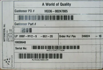 NEW WITTENSTEIN LP090F-MF2-9-0G1-3S GEAR HEAD LP090FMF290G13S