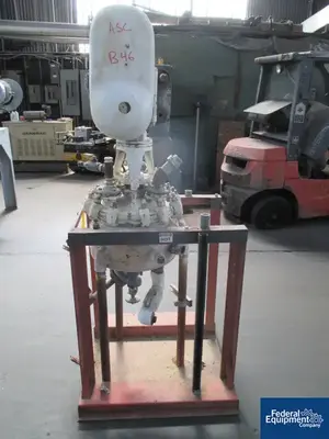 USED Pfaudler 5 Gal Pfaudler Glass-Lined Reactor, 25/150#