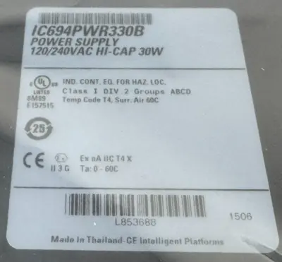 NEW GE FANUC IC694PWR330