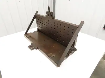 CNC Milling Machine Fixture Table 29.75"x11.75" Flip Up Threaded Jig Plate