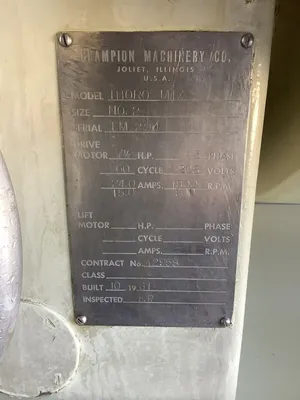 152-0675 Champion Thoro 360lb Mixer