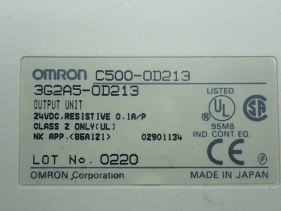 Used OMRON C5000D213 PLC Input & Output Ohio US | HGR 24 #907441