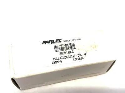 USED PARLEC PULL STUD RETENTION KNOB CAT40 5/8-11 THREAD, 75 ° ANGLE RADIUS