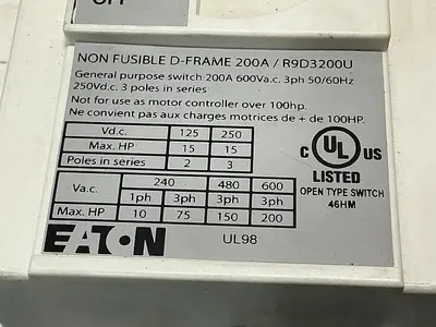 USED EATON R9D3200U