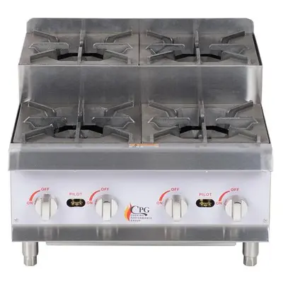 STEP UP 4 BURNER COUNTERTOP HOT PLATE - 120,000 BTU