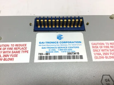 GAI‑TRONICS 723‑001 Remote Handset/Speaker Amplifier (Plant Paging/Intercom Amplifier, 120 VAC)